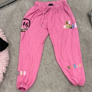 Flowers by Zoe Pink Happy Patch Joggers